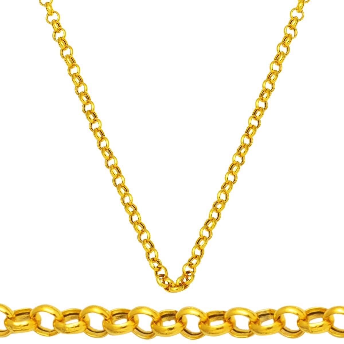 Doç 14 Ayar Altın Zincir - 60 cm