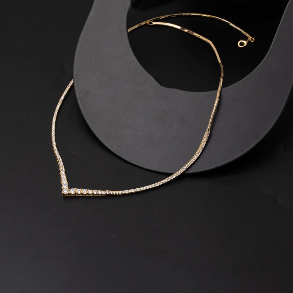 Altın Suyolu Gerdanlık Kolye