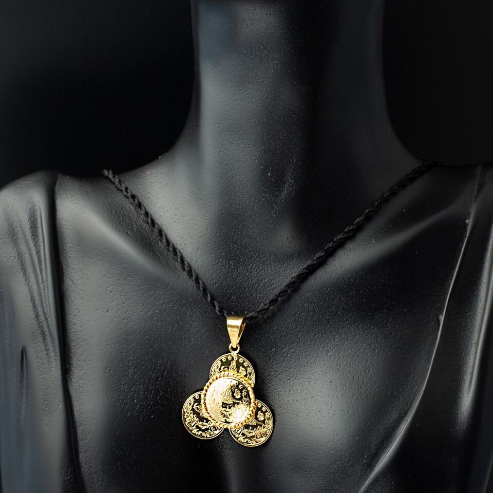 4 Çeyrek Reşatlı 22 Ayar Altın Kolye Ucu