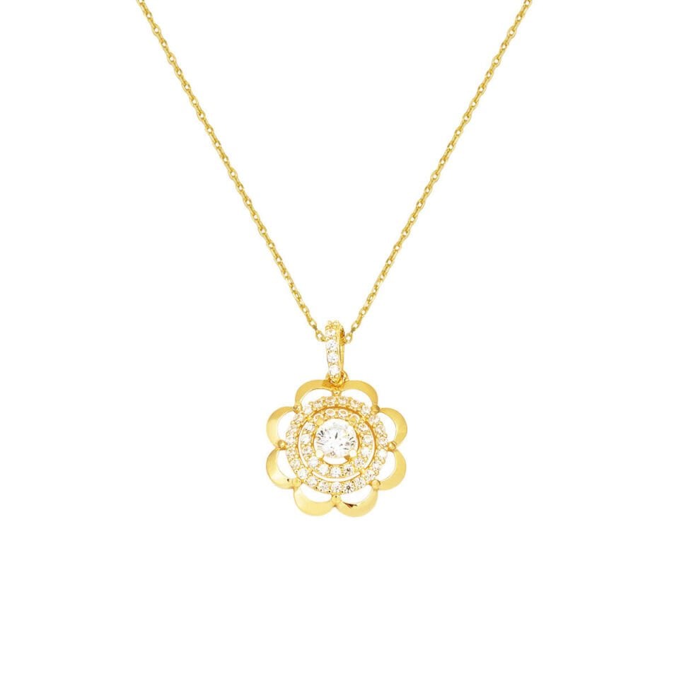 Chakra 14 Ayar Altın Kolye