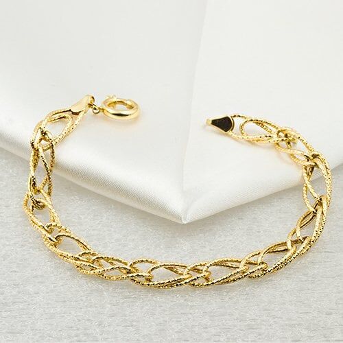 Taşsız 14 Ayar Altın Bileklik