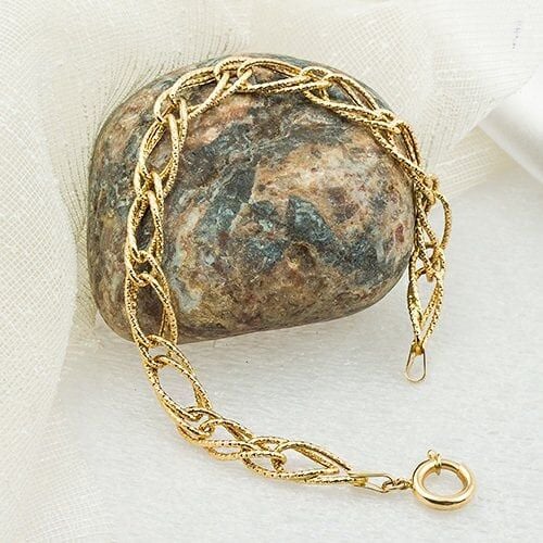 Taşsız 14 Ayar Altın Bileklik