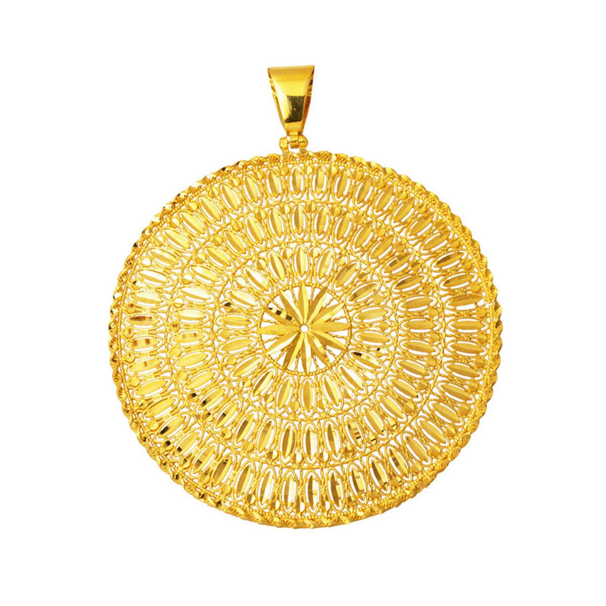 22 Ayar Hint İşi Altın Kolye Ucu