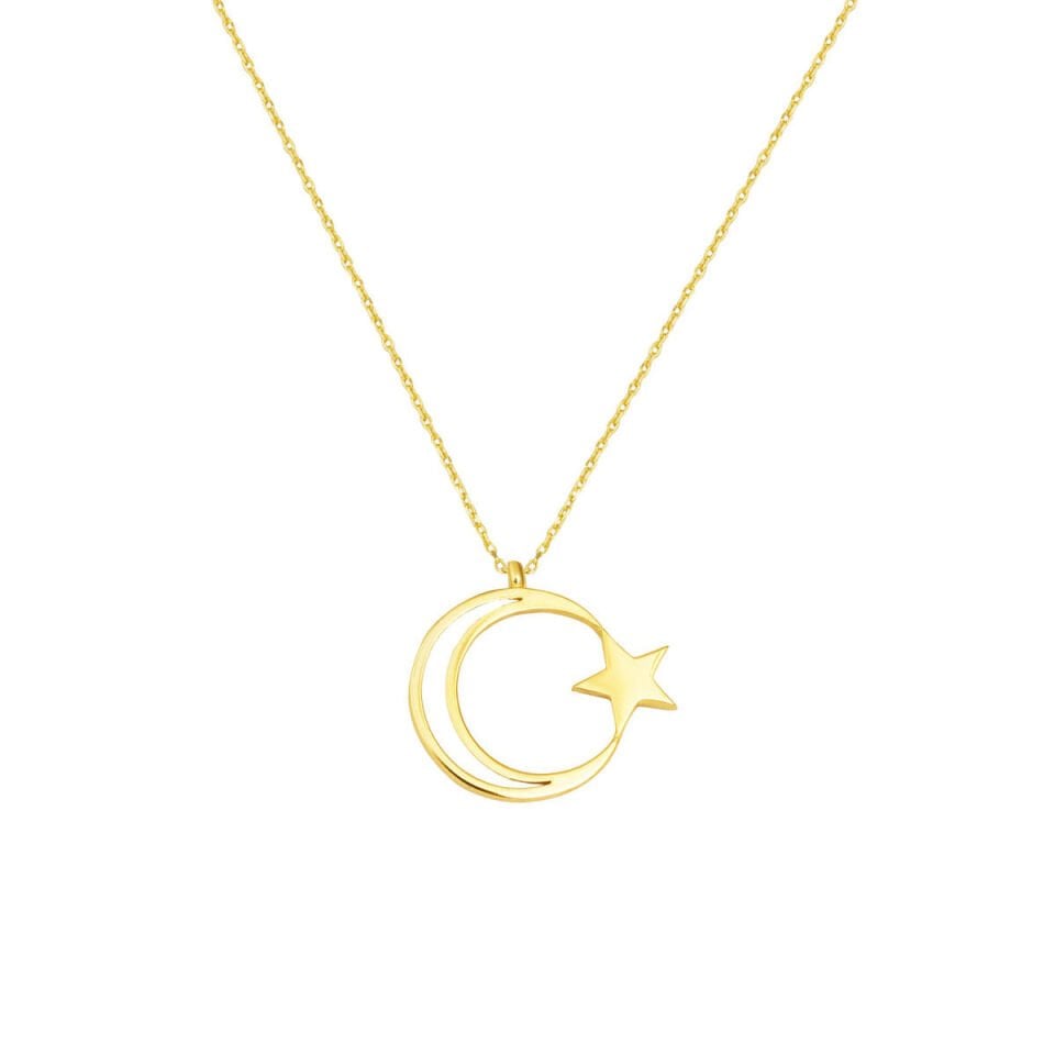 Ayyıldız 14 Ayar Altın Kolye