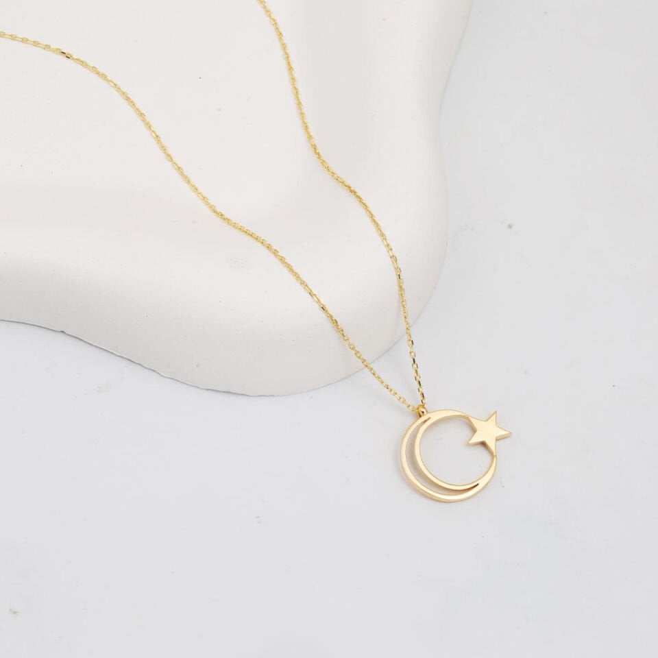 Ayyıldız 14 Ayar Altın Kolye