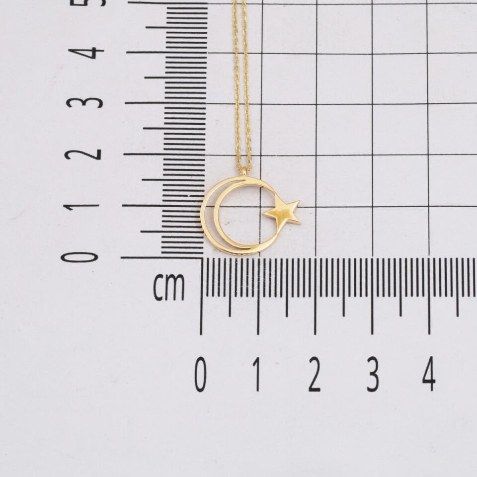 Ayyıldız 14 Ayar Altın Kolye