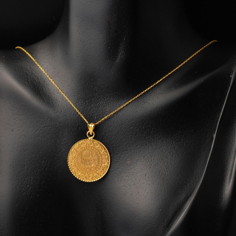 Yarım Altınlı 22 Ayar Kolye