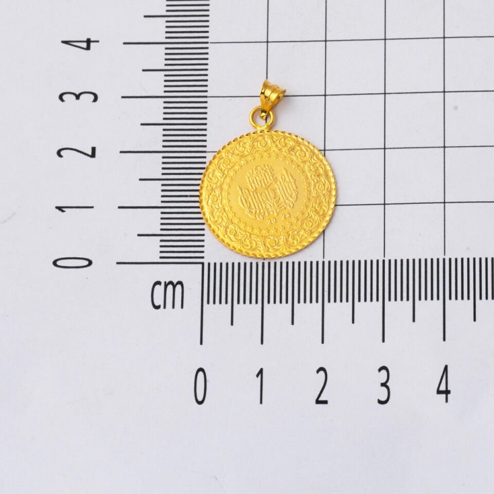 Yarım Altınlı 22 Ayar Kolye