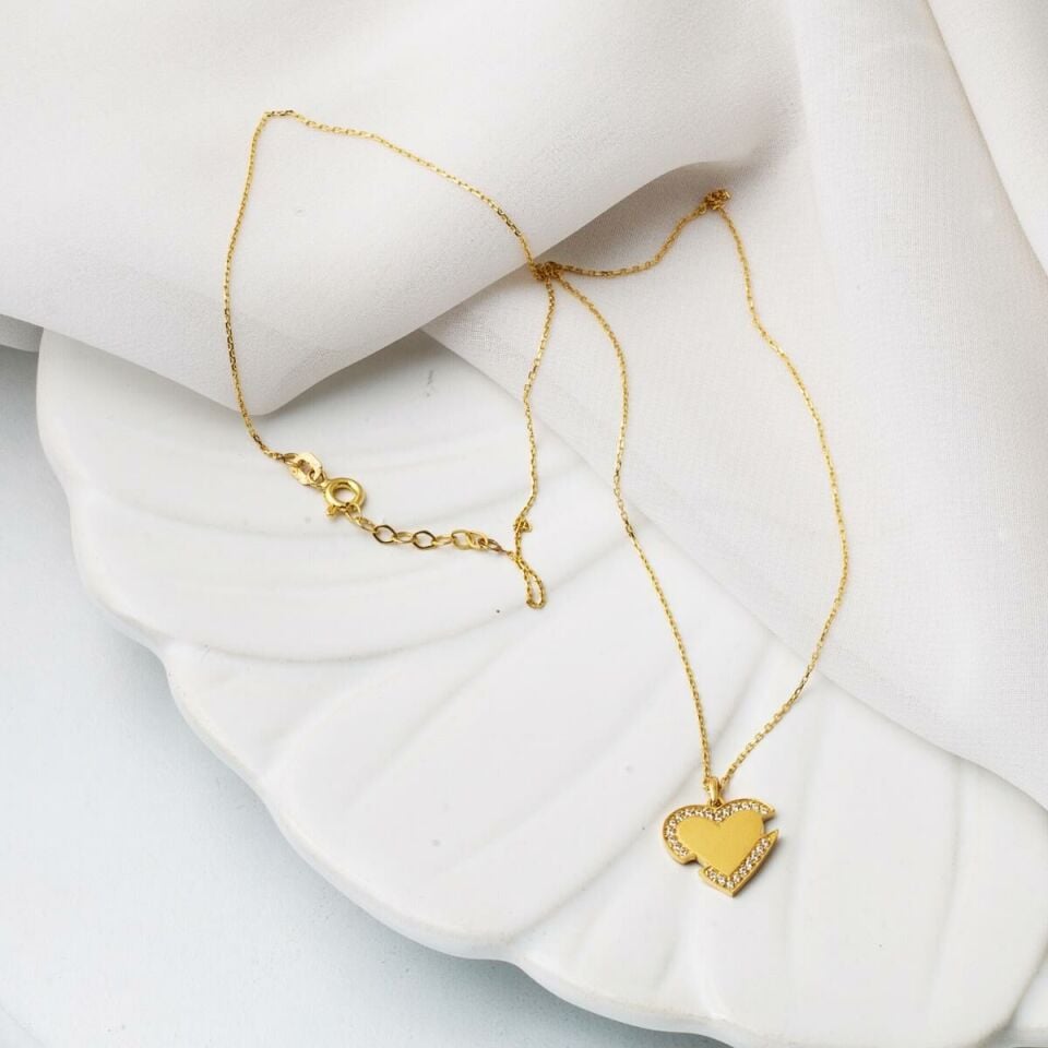 14 Ayar Kalpli Altın Kolye