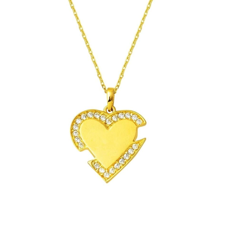 14 Ayar Kalpli Altın Kolye