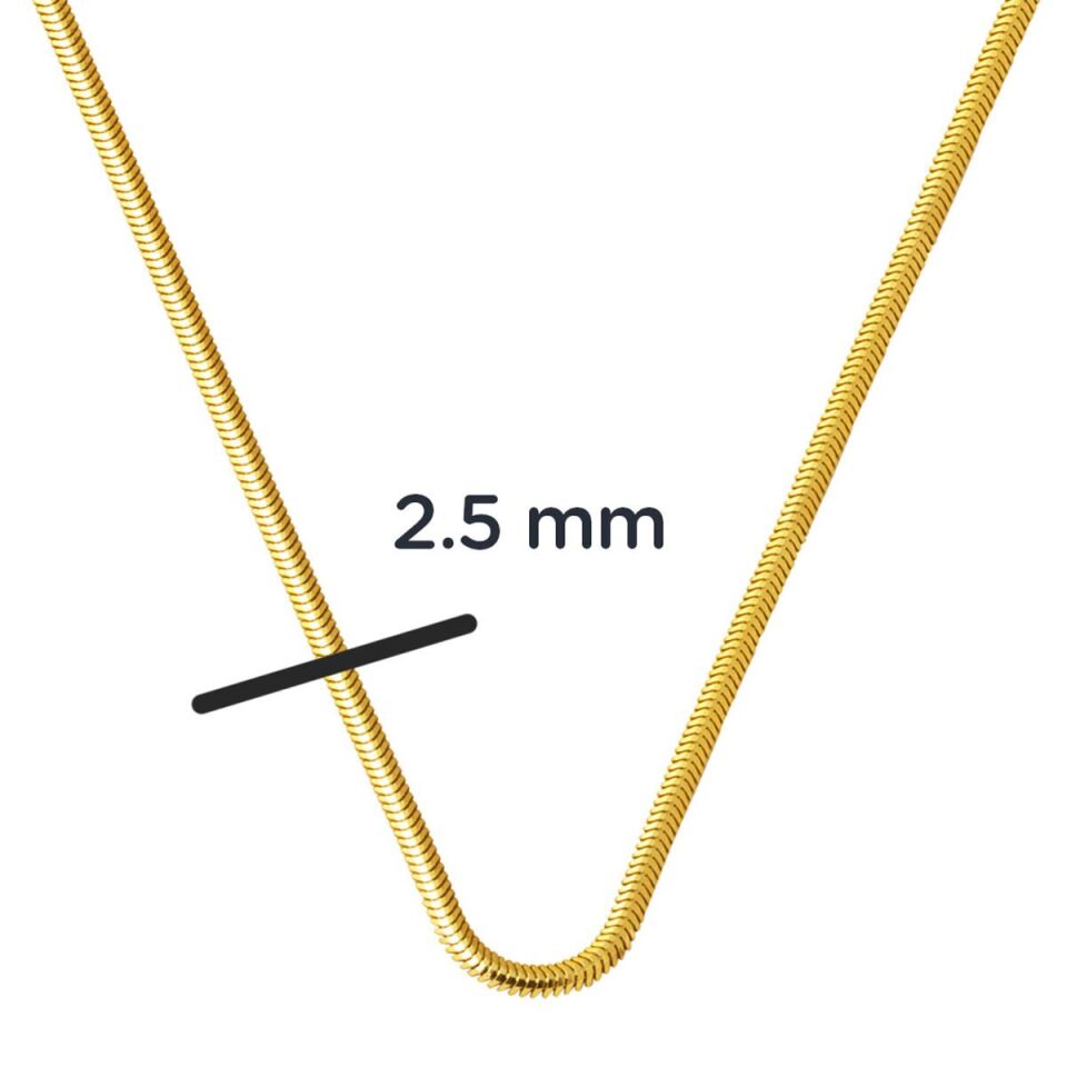 45 cm. 14 Ayar Altın Balıksırtı Zincir