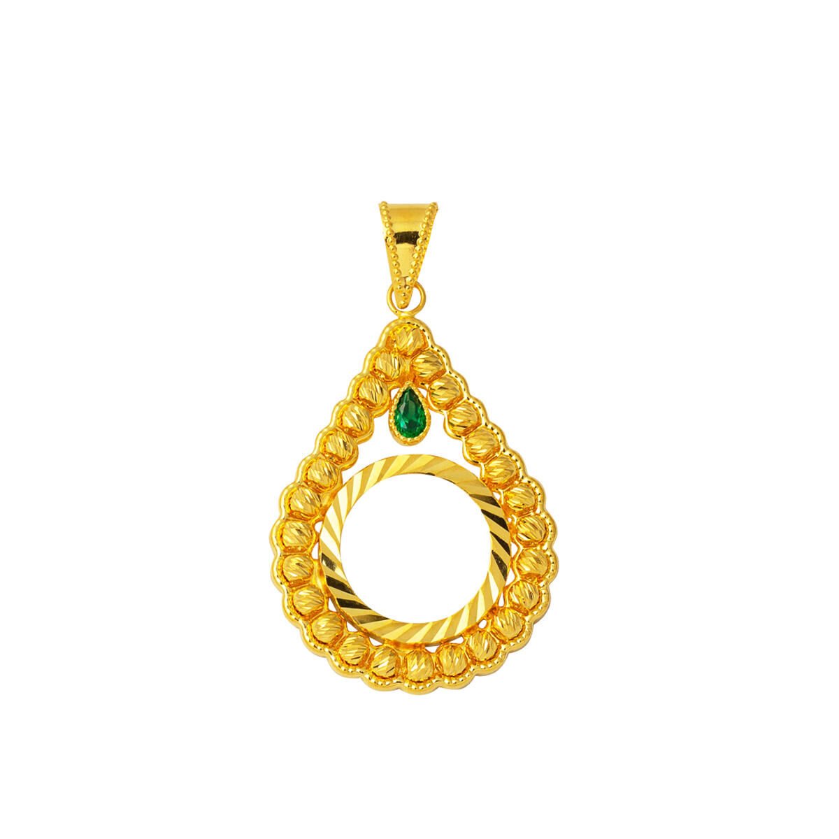 Çeyrek Takılabilen Dorikalı Kolye Ucu 14 Ayar