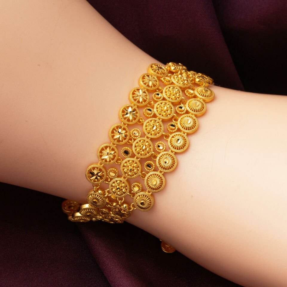 Hint İşi 22 Ayar Tül Altın Düğün Seti