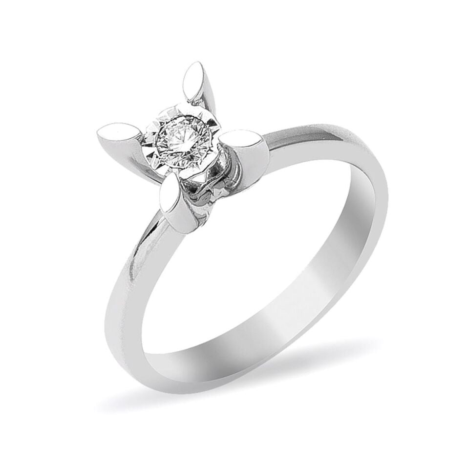 0,13 ct Tektaş Pırlanta Yüzük