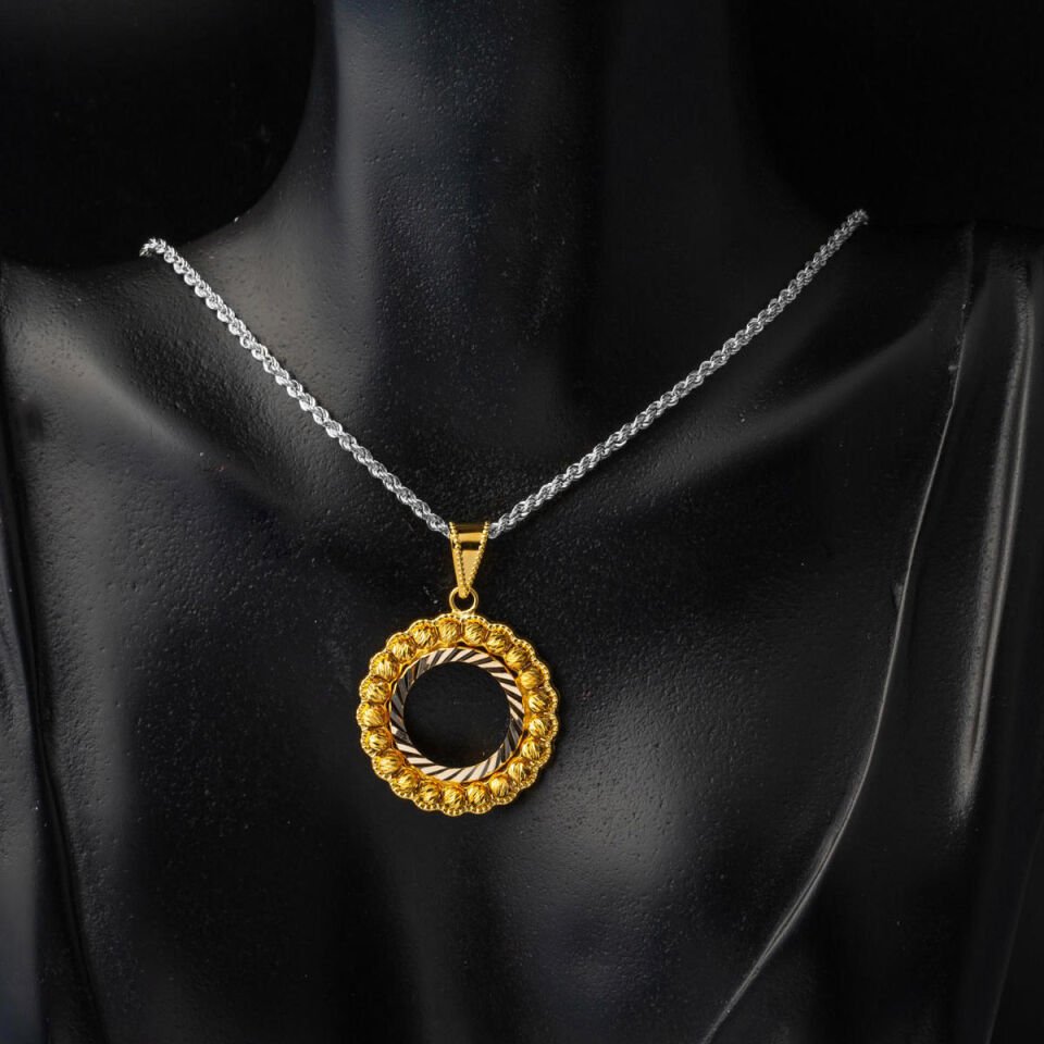 Çeyrek Altınlık 14 Ayar Kolye Ucu