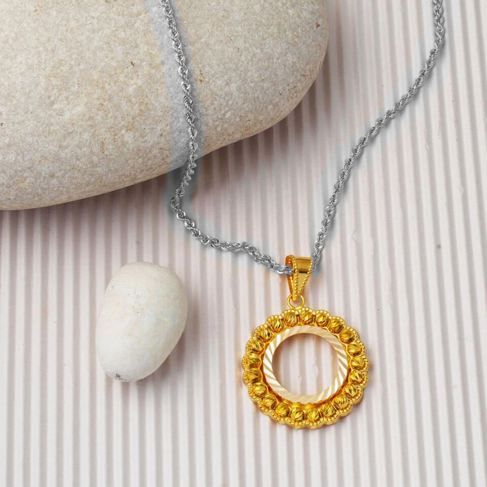 Çeyrek Altınlık 14 Ayar Kolye Ucu