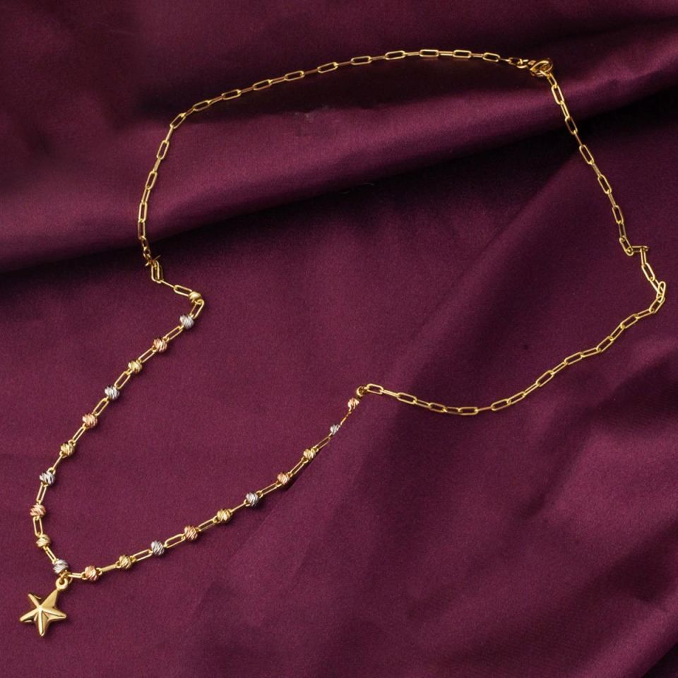 Yıldız Dorika Altın 14 Ayar Kolye