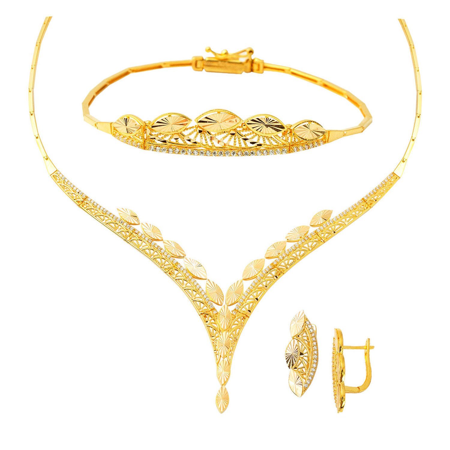 Göz 22 Ayar Altın Takı Seti