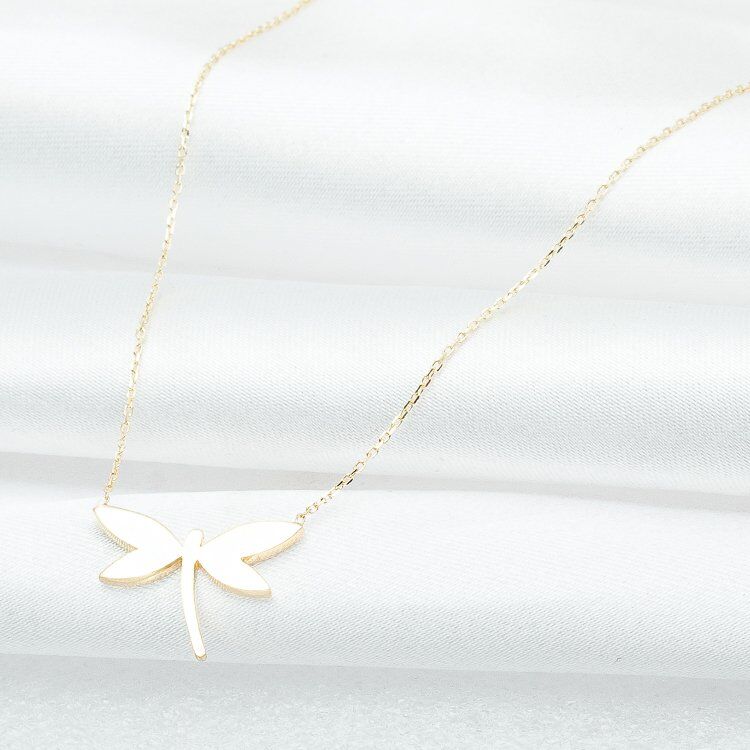 Yusufçuk 14 Ayar Taşsız Altın Kolye