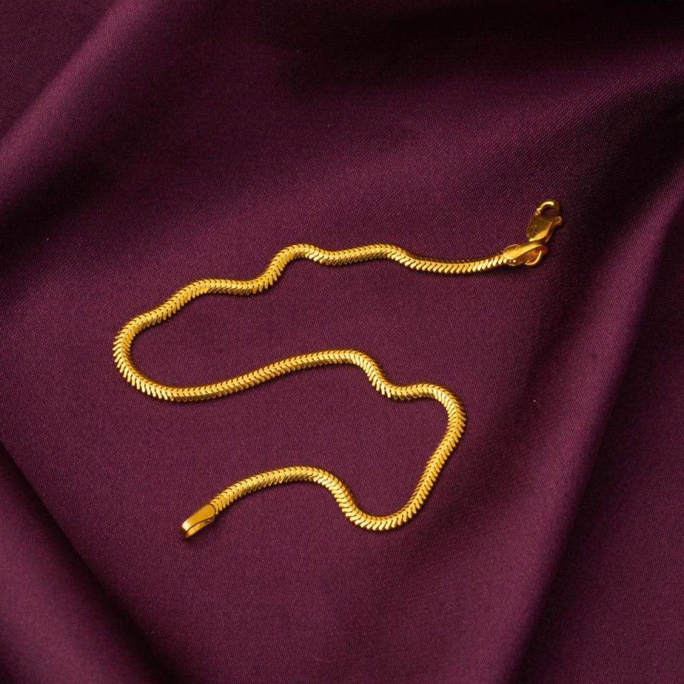 22 Ayar Balık Sırtı Altın Bileklik