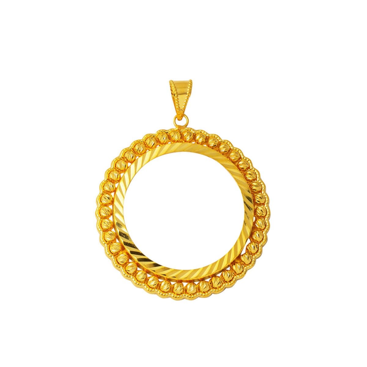 Tam Altınlık 14 Ayar Çerçeve Kolye Ucu