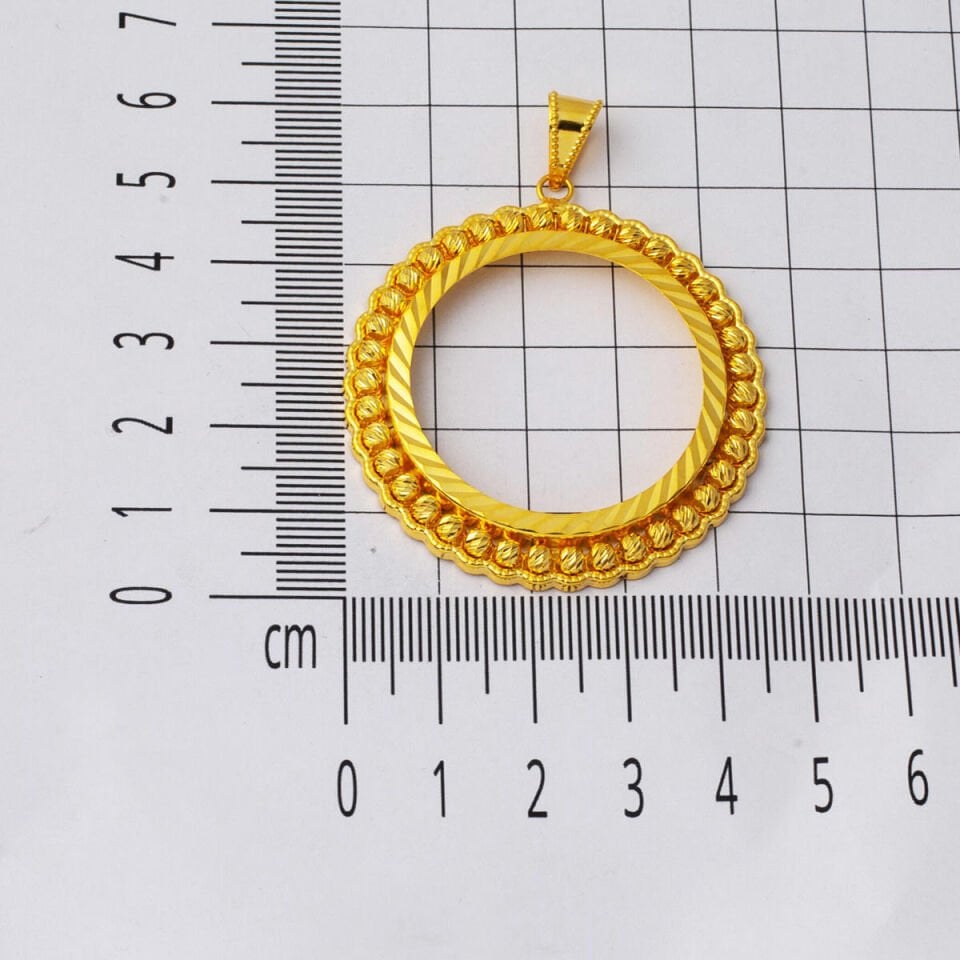 Tam Altınlık 14 Ayar Çerçeve Kolye Ucu