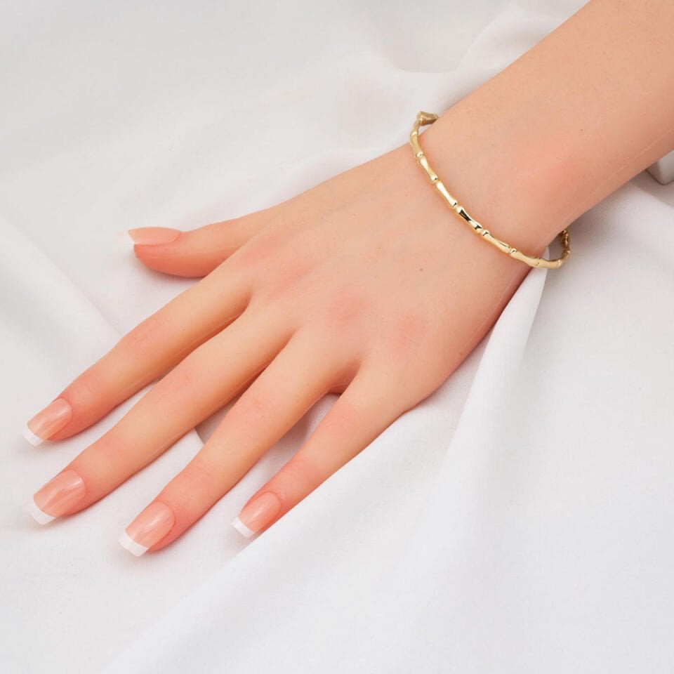 Spor 14 Ayar Altın Kelepçe Bilezik