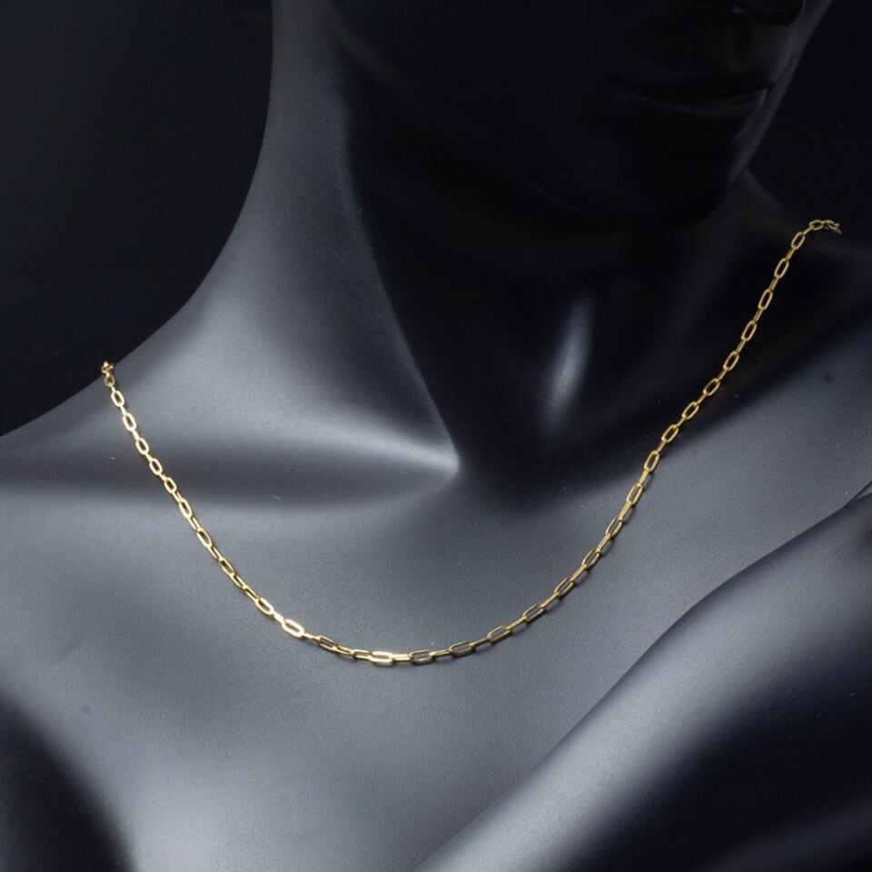 50 cm. 14 Ayar Altın Spor Zincir