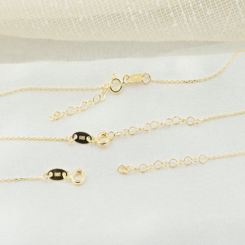 3 Kalpli 14 Ayar Altın Kolye