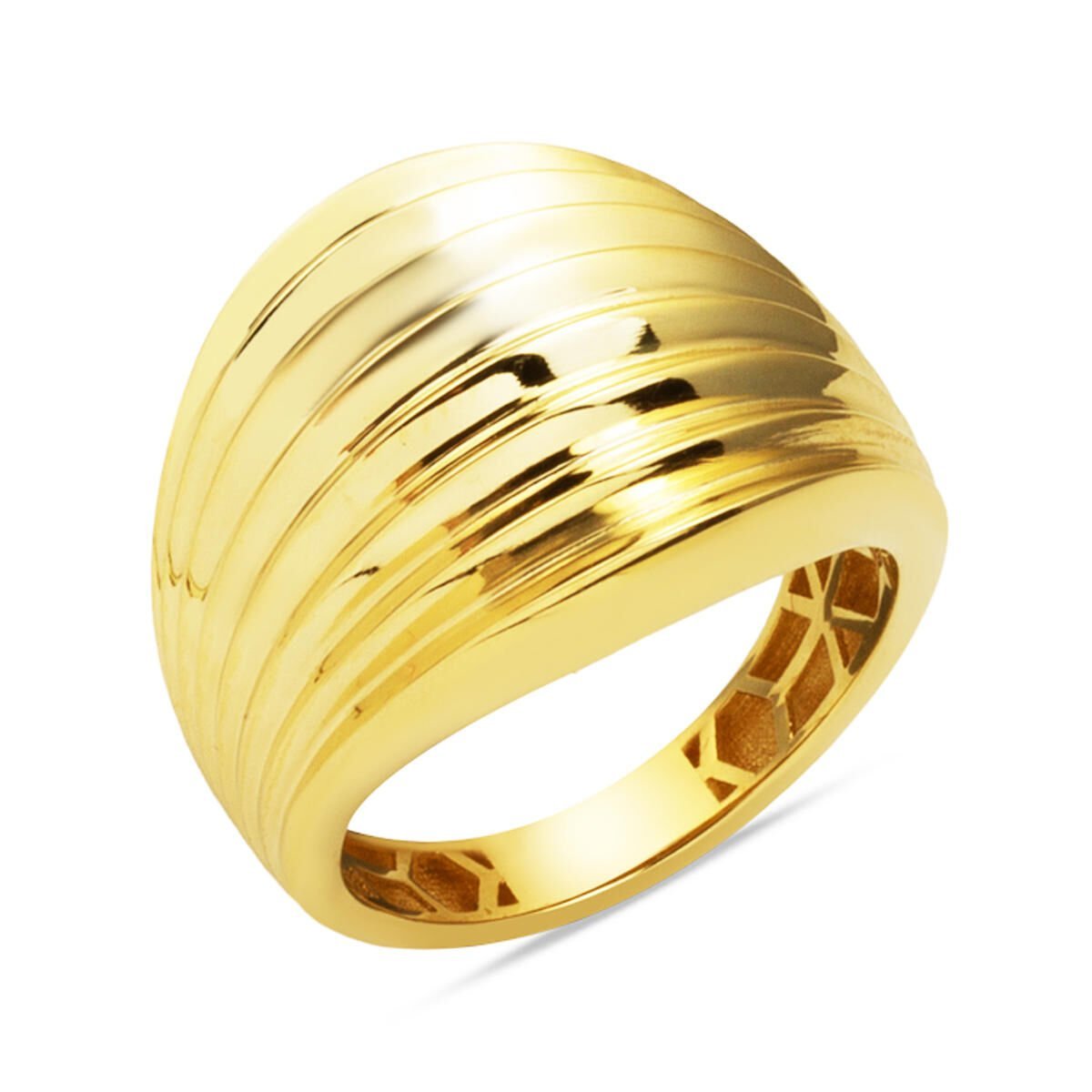 Şovalye 14 Ayar Taşsız Altın Yüzük