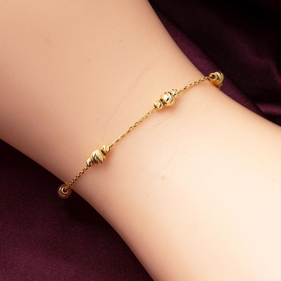 Spor 14 Ayar Altın Zincir Bileklik