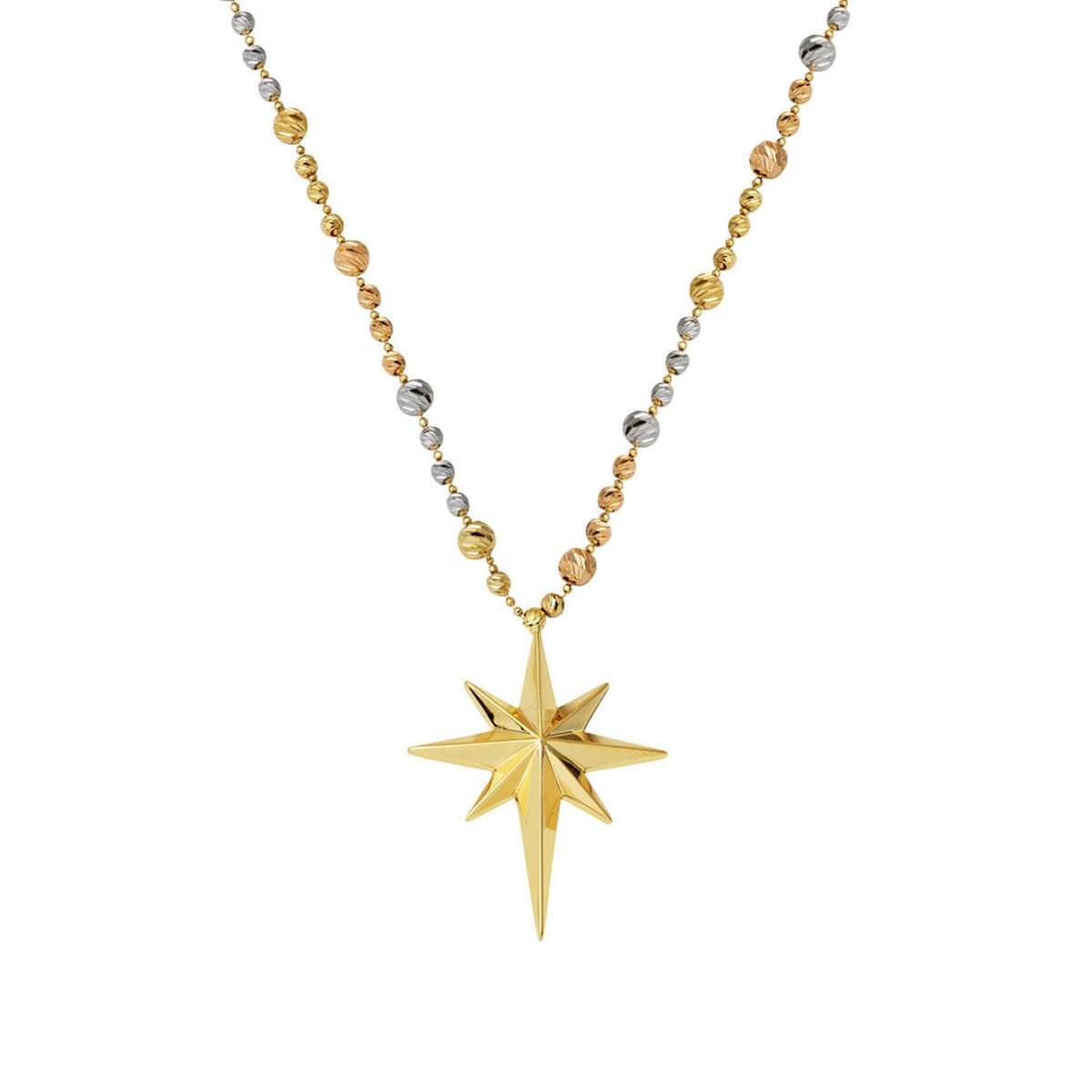 Kuzey Yıldızı 14 Ayar Dorikalı Altın Kolye