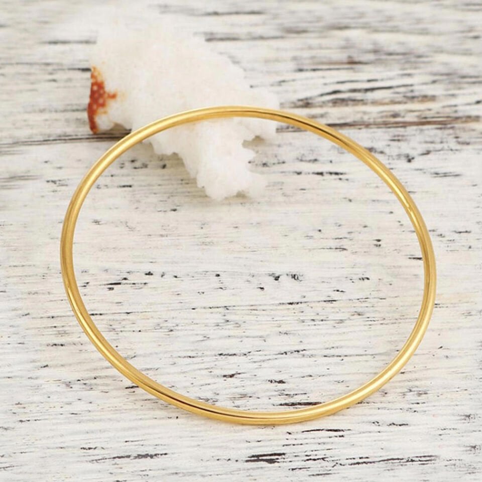 Sade Düz 8 Ayar Ajda Altın Bilezik