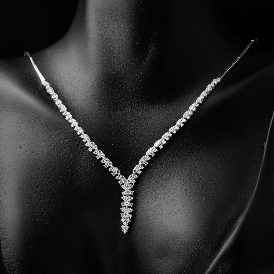 Sarmaşık Beyaz Altın Set Takımı