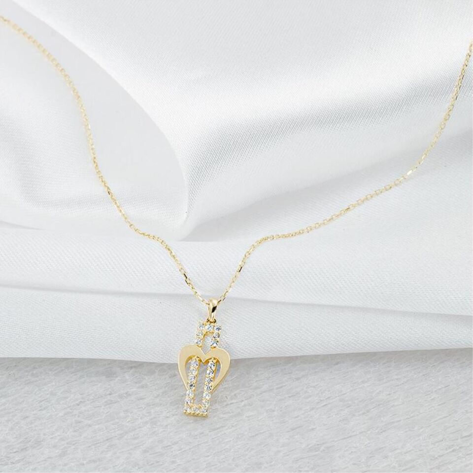 Kalpli 14 Ayar Altın Kolye