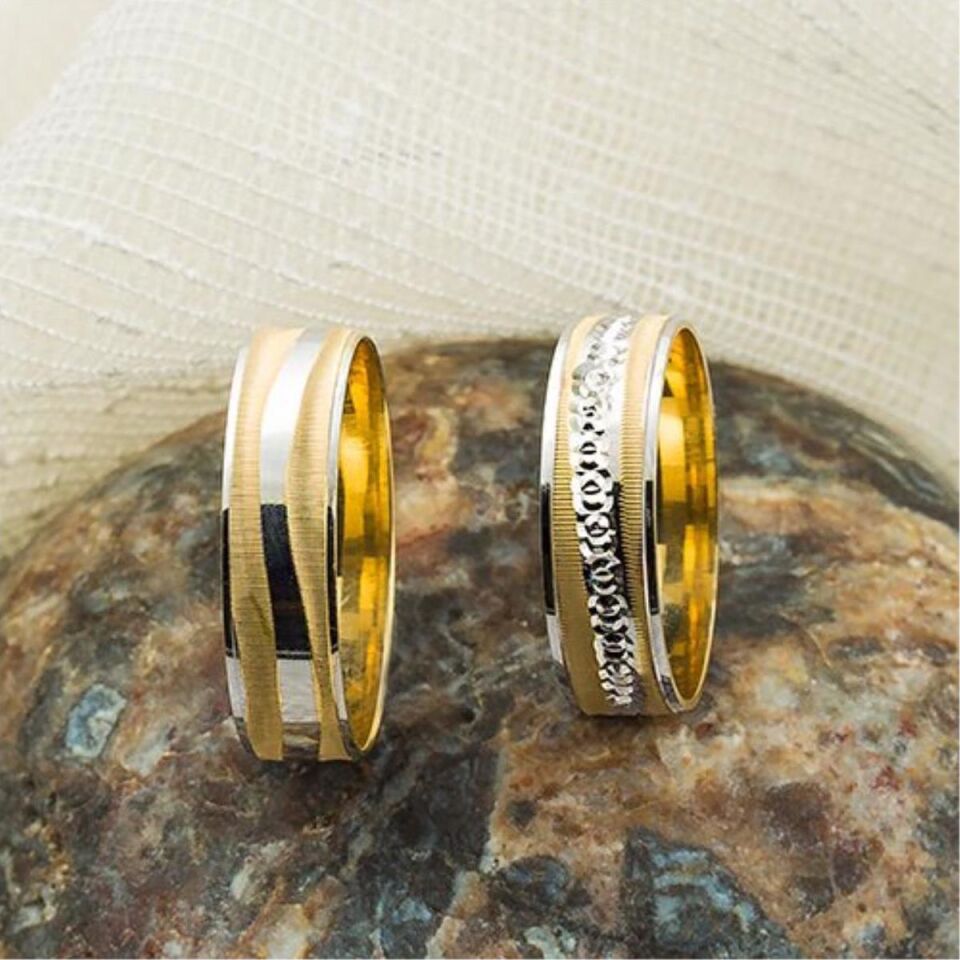 Taşsız 14 Ayar Altın Söz Alyans Takımı