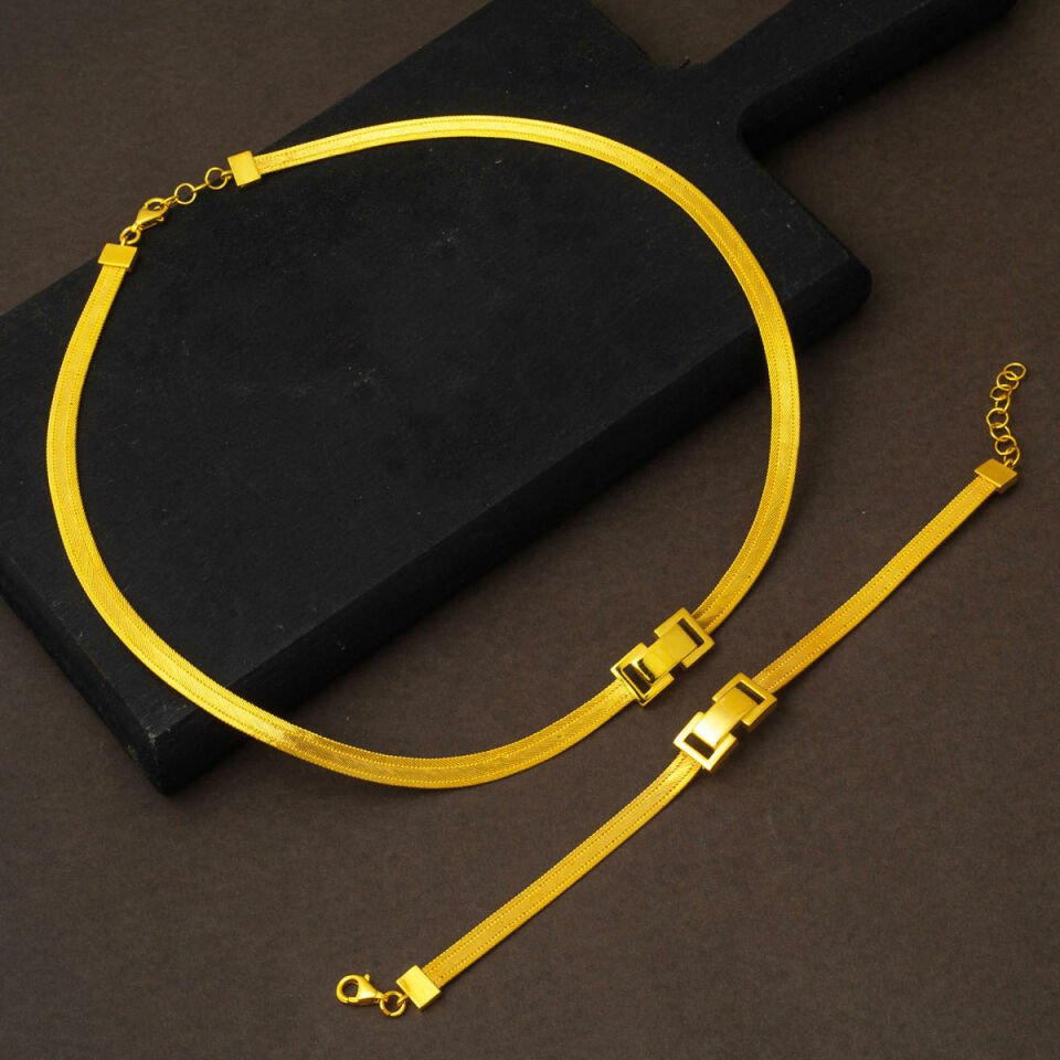 Minimal Trabzon Hasır 14 Ayar Altın Set Takımı