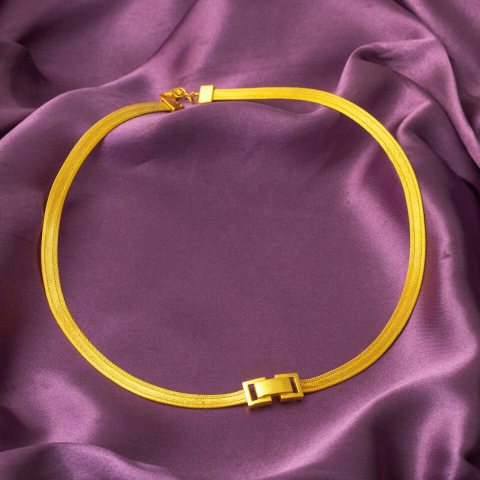 Minimal Trabzon Hasır Altın Takı Seti