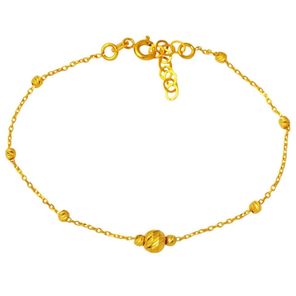 Dorika Spor 22 Ayar Sarı Altın Bileklik