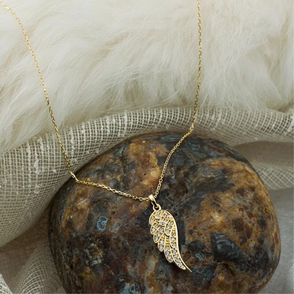 Kanat 14 Ayar Altın Kolye