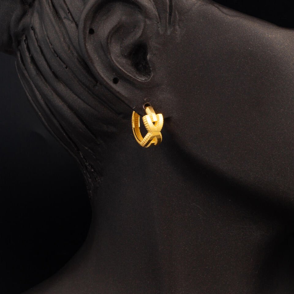 Ajda Altın Küpe 14 Ayar