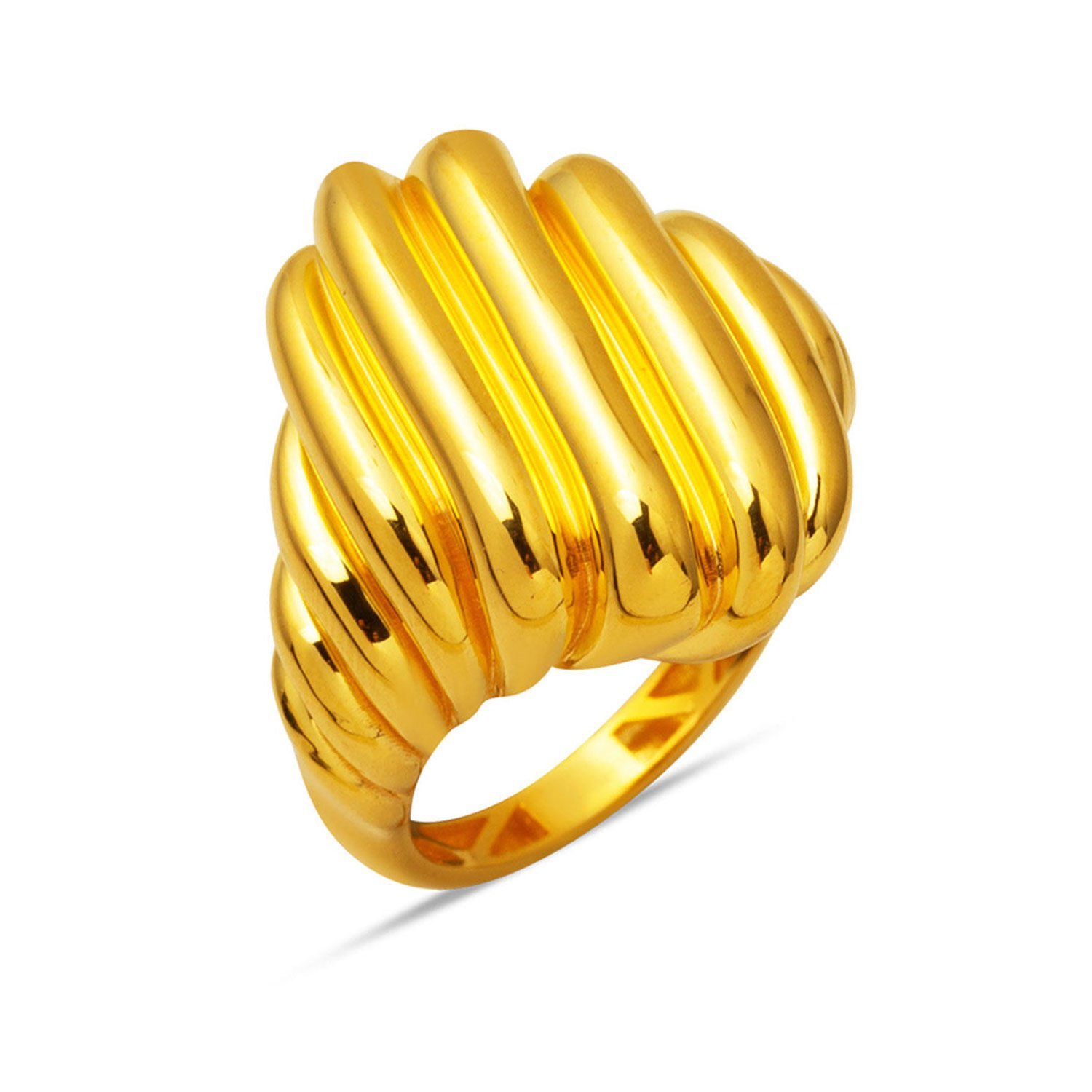 Çizgili Model Fantazi Tasarım 22 Ayar Yüzük