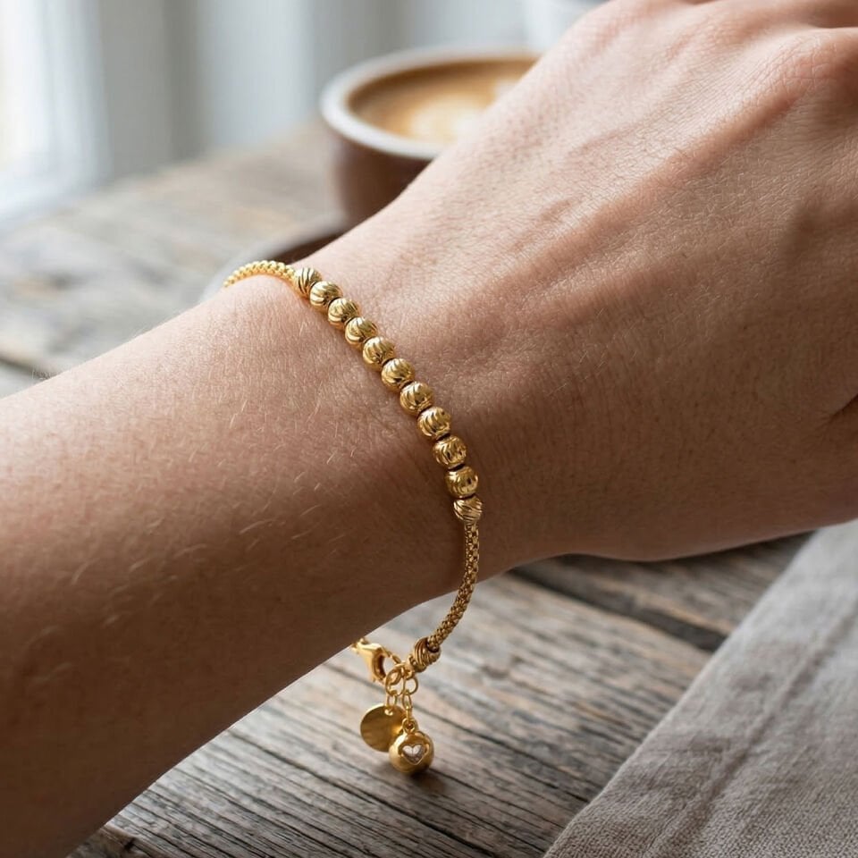 Kalemli Dorika Toplu Altın Kadın Bileklik