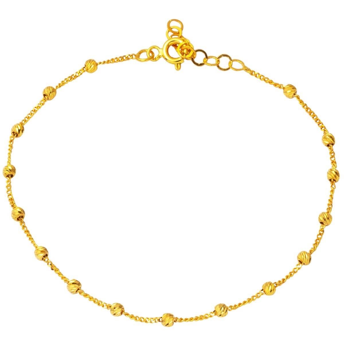 Toplu 14 Ayar Sarı Altın Bileklik