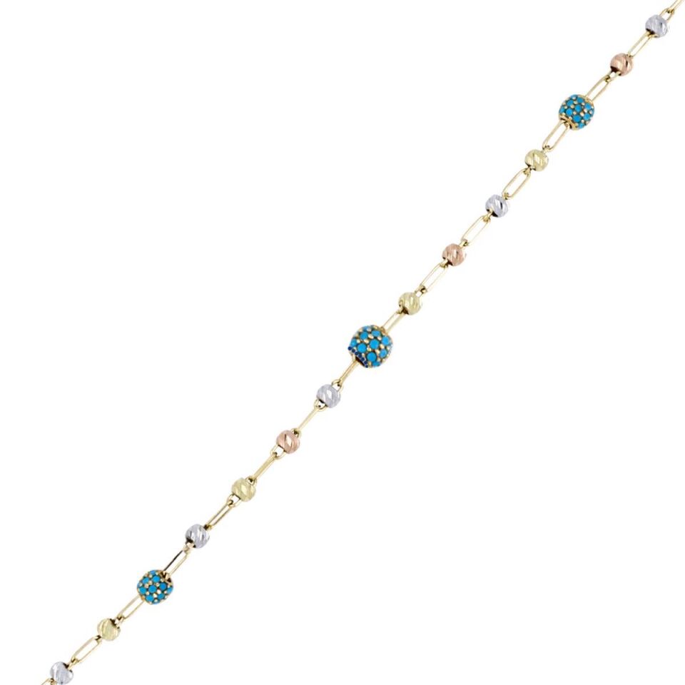 Halkalı Dorika Altın Bileklik