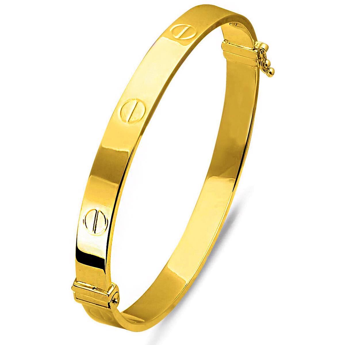 Vidalı 22 Ayar Kelepçe Altın Bilezik