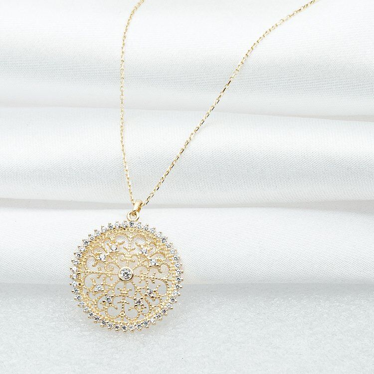 Madalyon 14 Ayar Altın Kolye