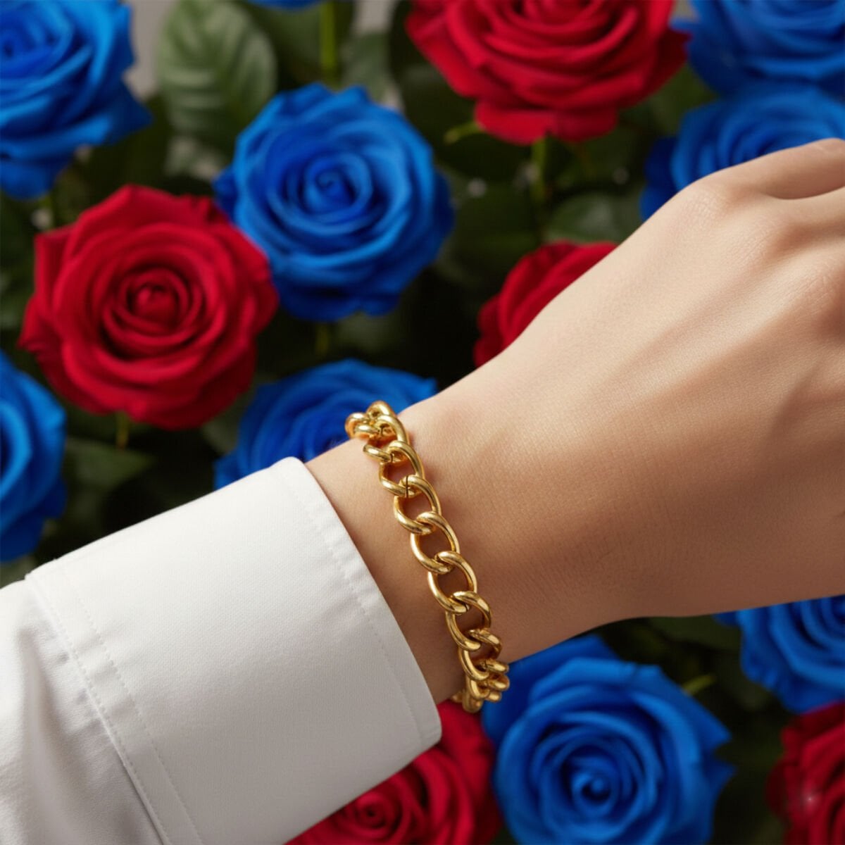 Gurmet Zincir Taşsız Model Altın Bileklik