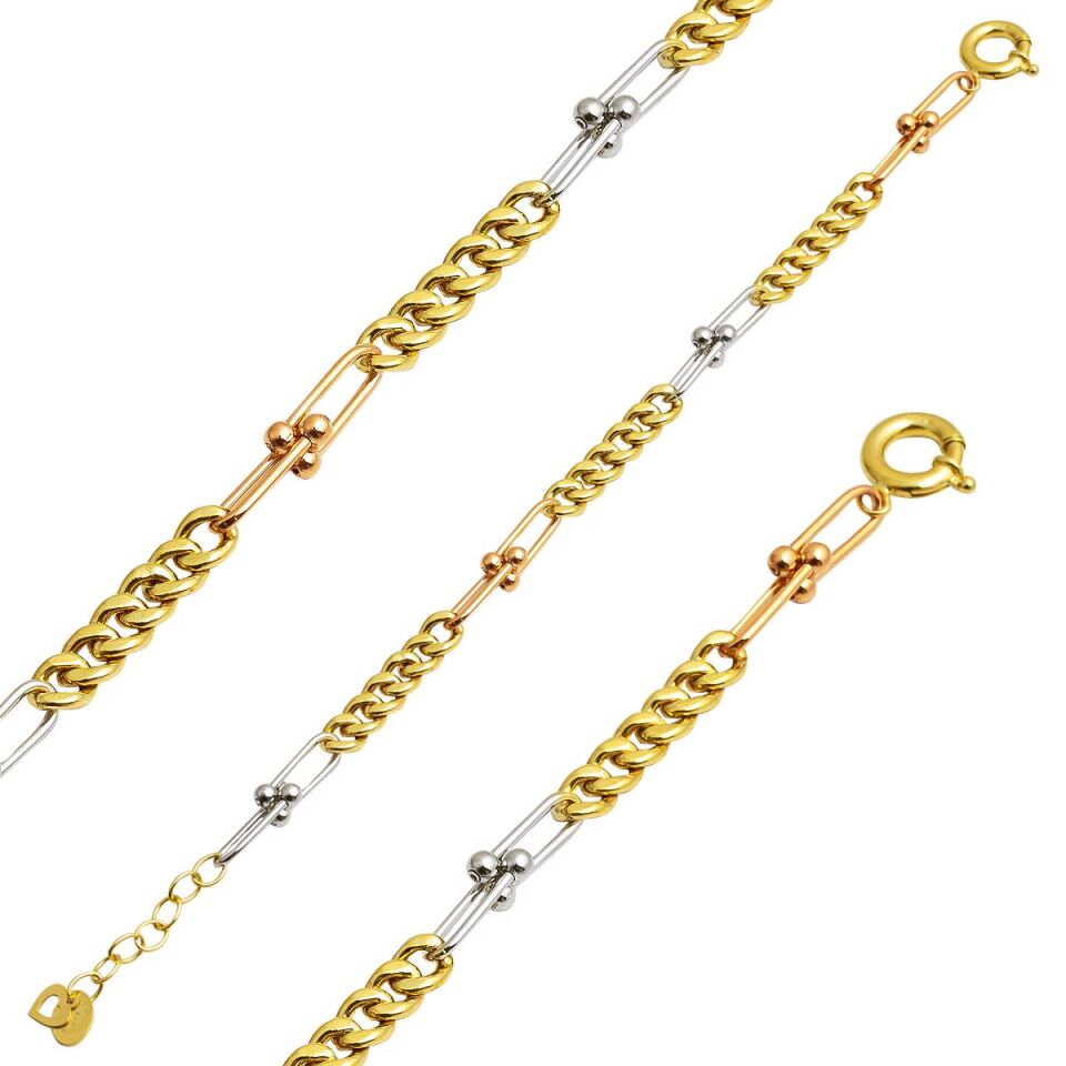 Gurmet Zincir Tiffany Altın Bileklik