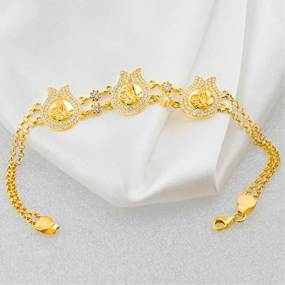 Lale Tuğralı 14 Ayar Altın Bileklik